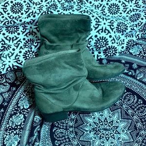 SODA - Faux suede, grayish / taupe ankle boots